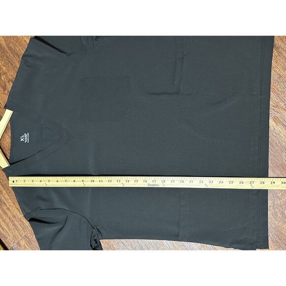 NWOT Scrub Women's Stretch XL V-Neck Top with Breast & Hip Pockets - Picture 7 of 12